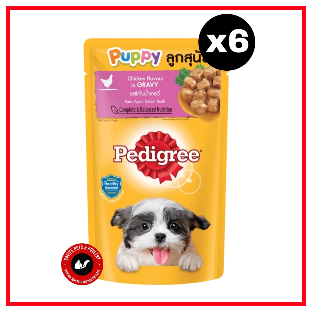 PUPPY Pedigree Pouch 130g (Chicken Flavour In Gravy) ( 6 Packs ...