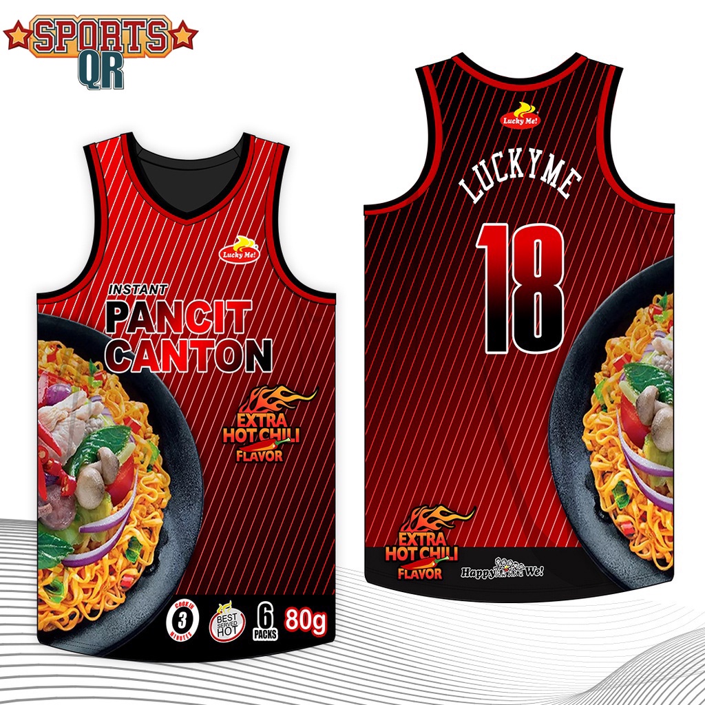 QR SPORTS NZ X Pancit Canton Full Sublimated Basketball Jersey, Jersey