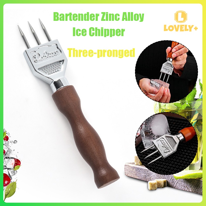 Eismeißel Aus Edelstahl - Eiszerkleinerer Mit Holzgriff Für Bar & Küche