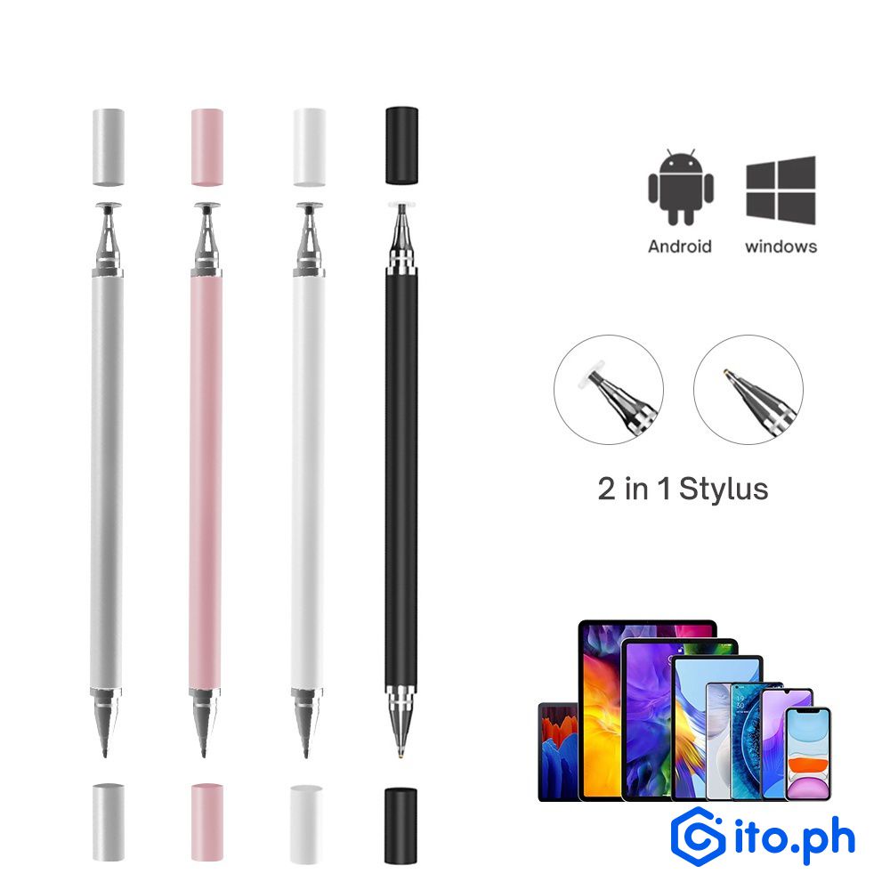Universal 2 in 1 Stylus Pen mobile phone screen stylus pen Universal