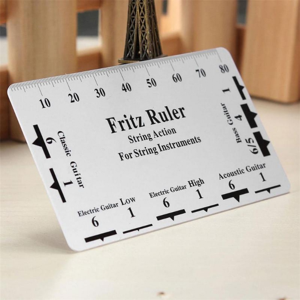 Double Sided Scale String Pitch Measuring Ruler Guitar Neck Ruler for ...