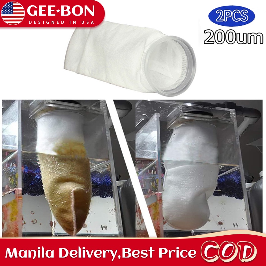 GEEBON Aquarium Filter Bag Reusable Mesh Foam Bag for Fish Marine