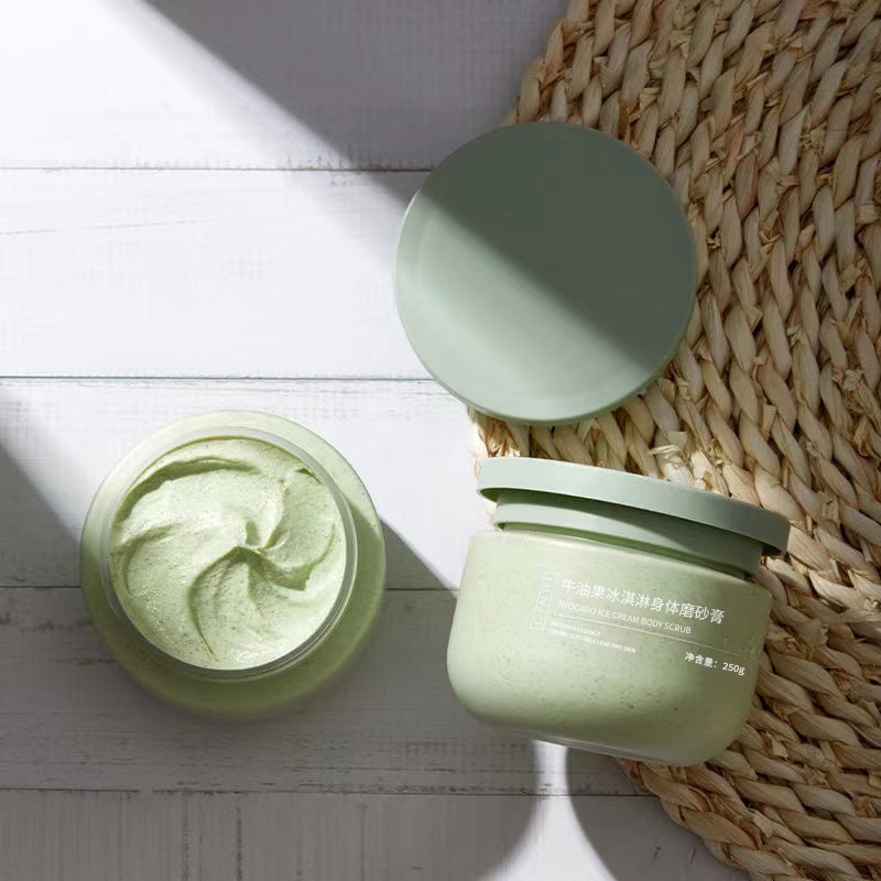 Avocado Ice Cream Body Scrub Facial Scrub Brilliant Peeling Cream Exfoliate Face Exfoliating