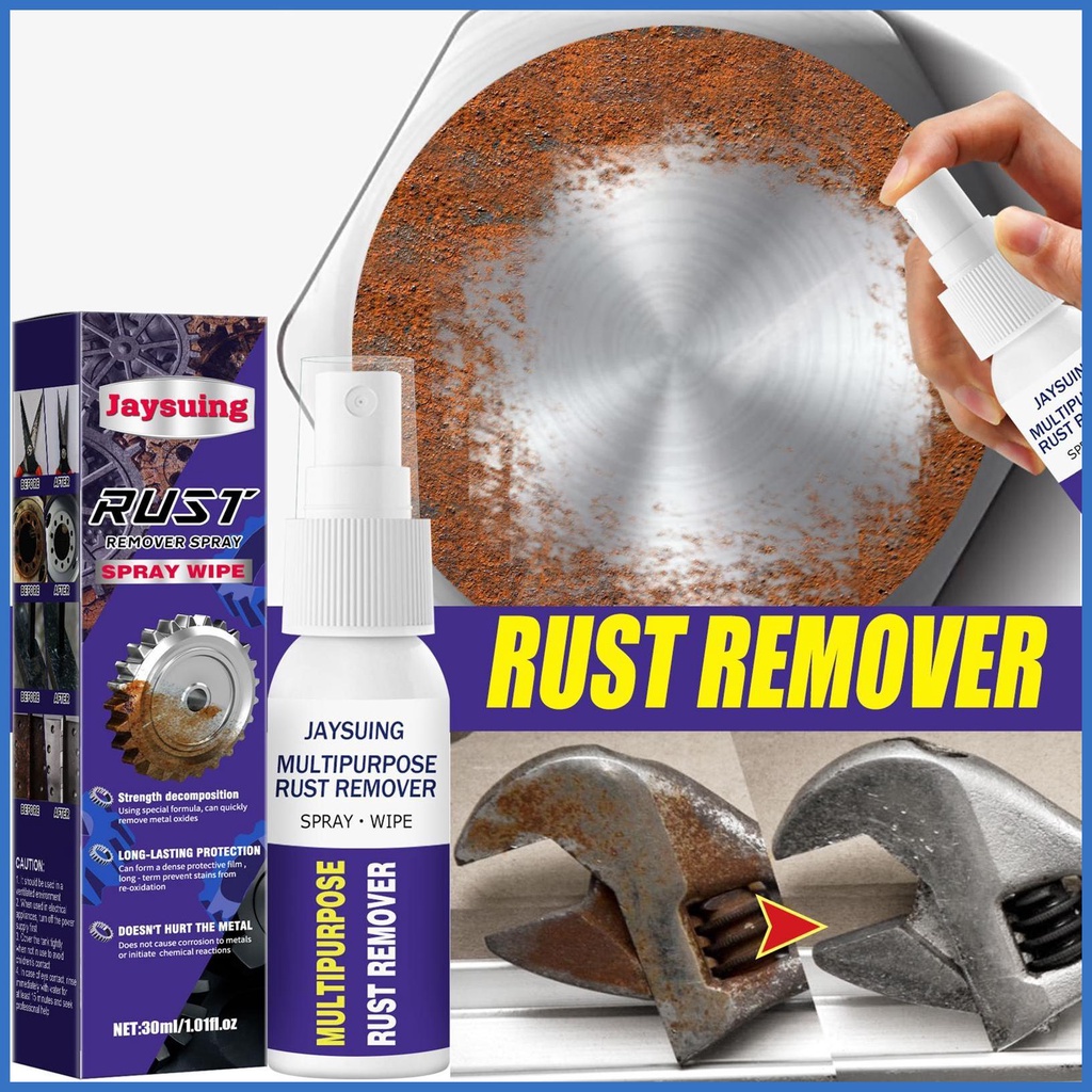 Jaysuing Metal Rust Remover Car Wheel Rust Remover Spray Kitchen Stainless Steel Multifunctional