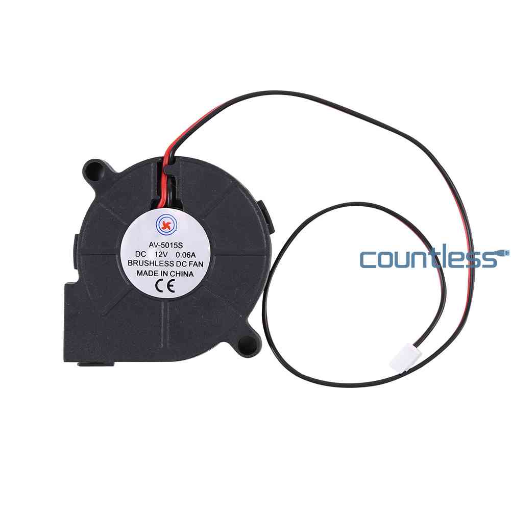 thumbnail image 2 of 50x50x15mm 12V 0.14A 2-Pin Cooling Fan With Heatsink – RDM5015S, Refurbished 2 of 6