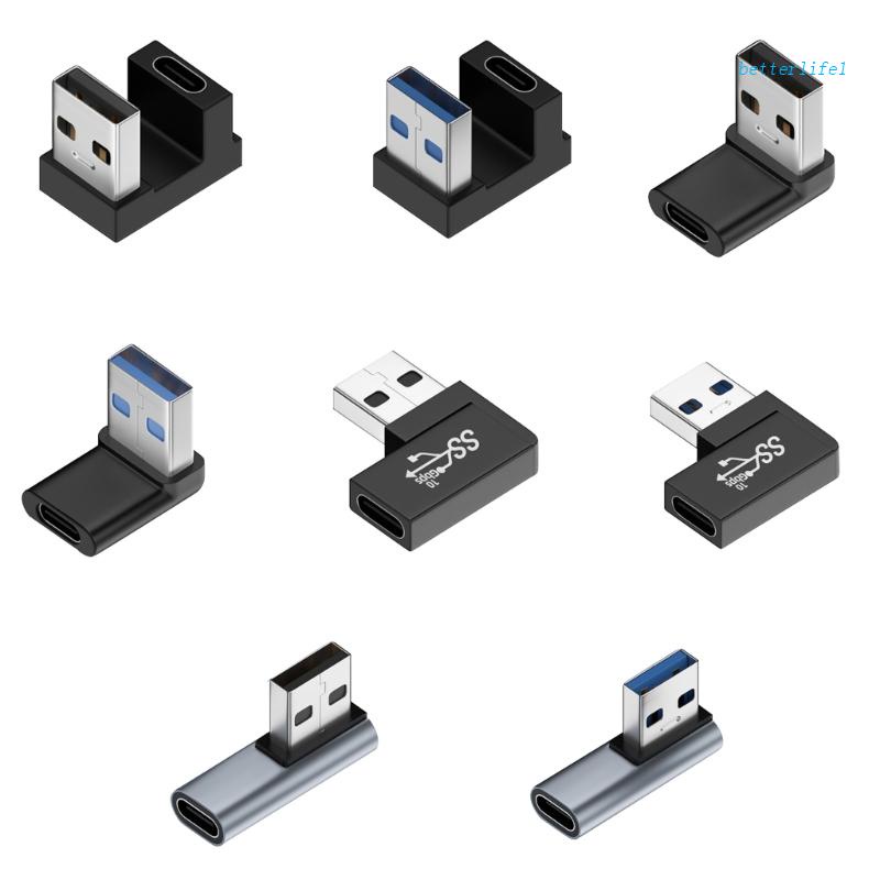 thumbnail image 2 of USB-C 3.1 Right Angle Male To Female Adapter – Charging, Data, 5V, Innov8 Brand 2 of 13