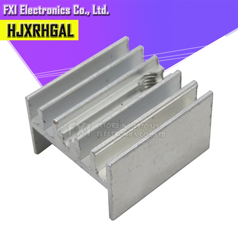 10Pcs Aluminum Heatsink Radiator With Transistor 15*10*16mm TO-220 ...
