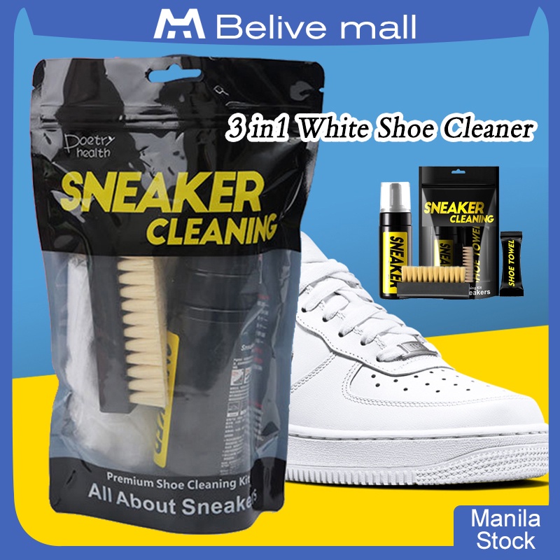 3 in1 White Shoe Cleaner Premium Shoe Cleaner Kit Sneaker White Shoes ...