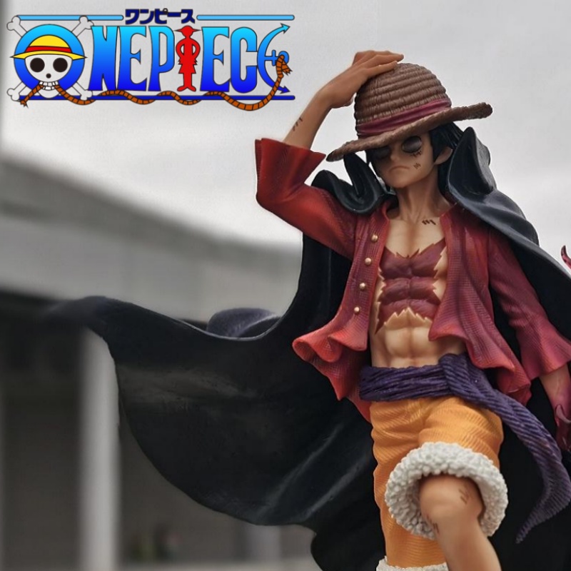 25CM One Piece Figure Luffy Standing PVC Figurine Monkey D Luffy Four
