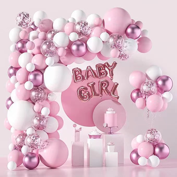 1-set-pink-girls-christening-balloon-garland-arch-kit-anniversary-baby