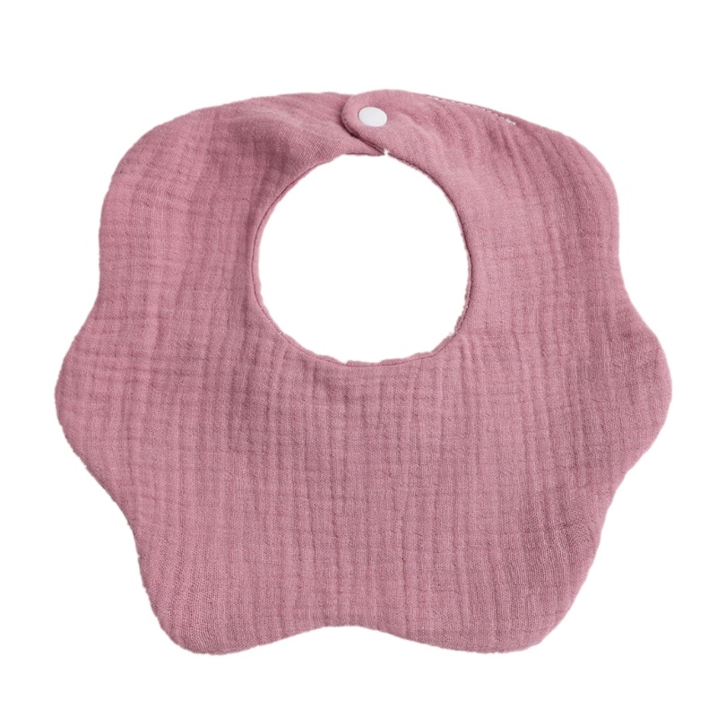 BABI Baby Bibs Unisex Boy Girl Breathable Drooling Bib Petal Burp Cloth