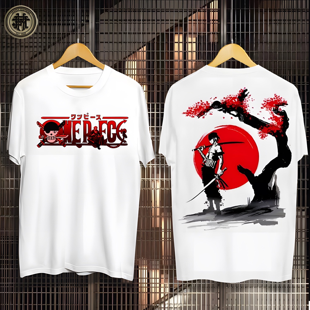 T-Shirt One Piece Luffy & Zoro - Cosplay Anime Manga - Coton - Neuf