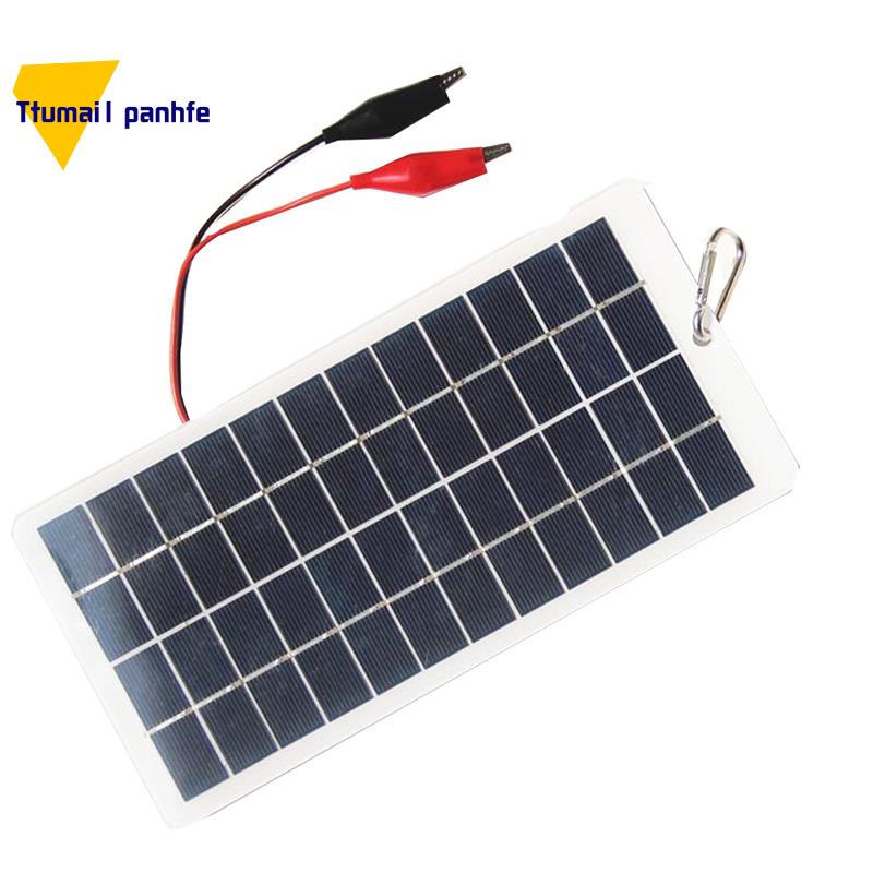 5W 12V Polysilicon Solar Panel Replacement Spare Parts Accessories