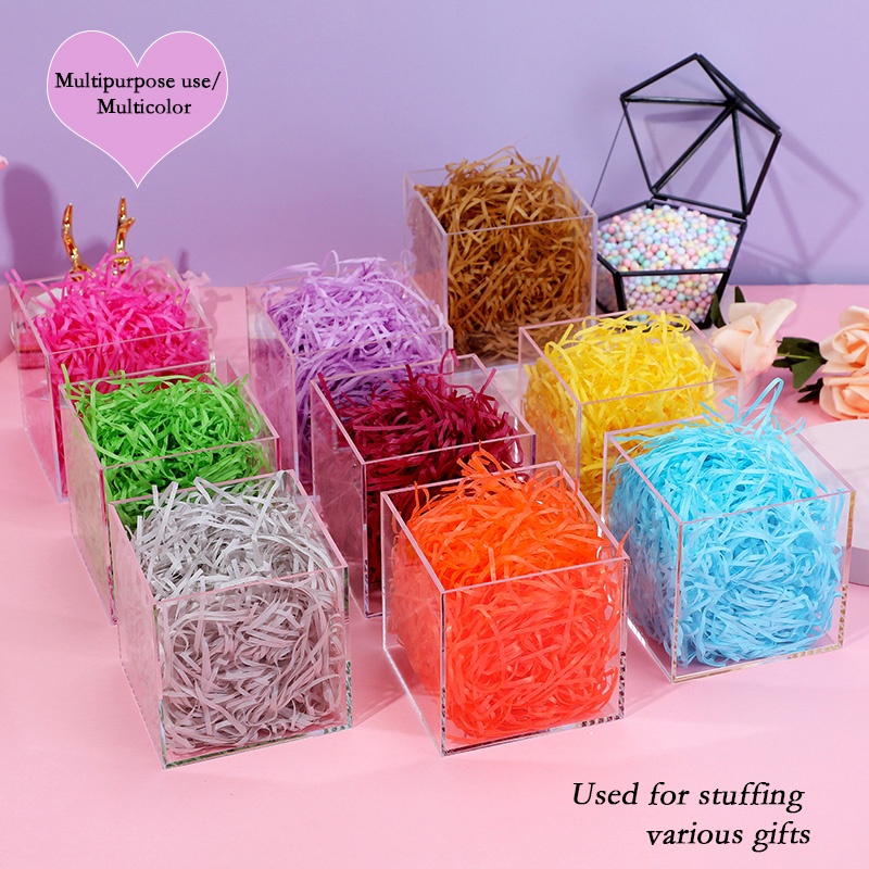 20g Paper Shredded Paper Filler Gift Wrapping Paper Colorful Paper Gift