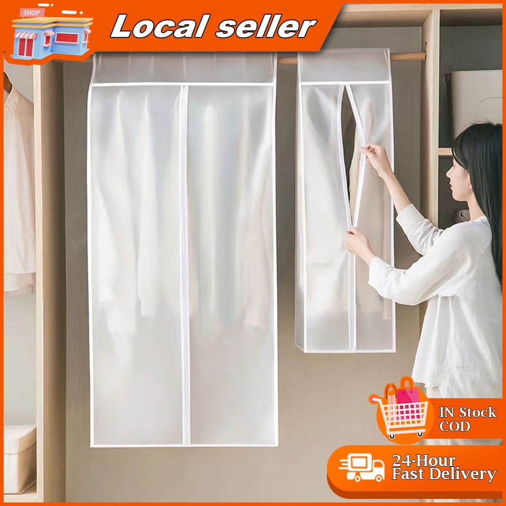 Clothing Dust Cover PEVA Clothes Protector Storage Travel Bag Garment