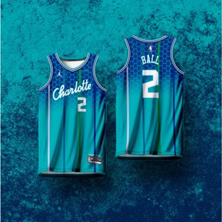 NEW NBA 2022 CHARLOTTE HORNETS BASKETBALL JERSEY FREE CUSTOMIZE NAME&NUMBER  full sublimation fanwear