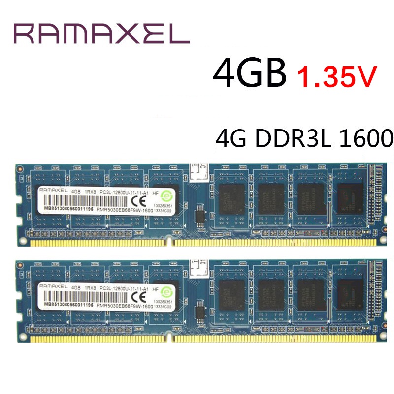 Lenovo HP original Ramaxel memory technology 4G DDR3 1600 desktop ...