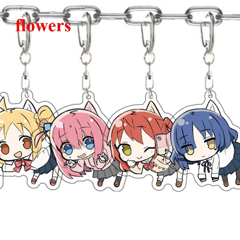 Flowers Bocchi the rock Goto Toku Yamada Ryo Acrylic Keychain Pendant ...