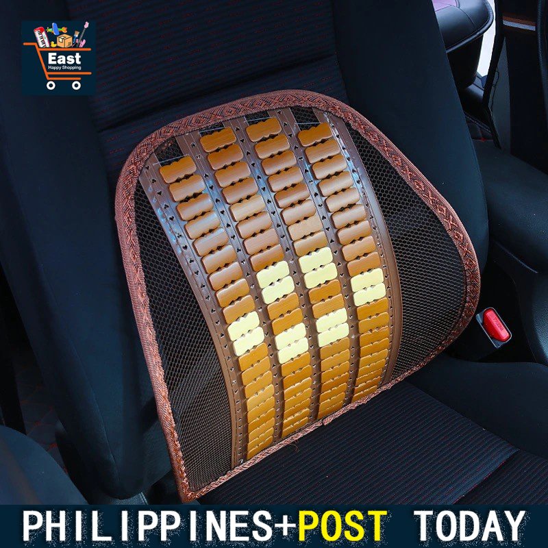 ★Ready Stock★ bamboo Cool Car Seat Cushion Lumbar Office Chair Waist