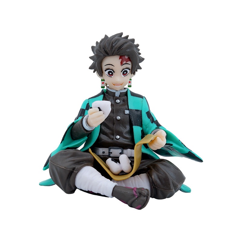 10-14CM Anime Figurine Demon Slayer Tanjiro Nezuko Zenitsu Toys ...