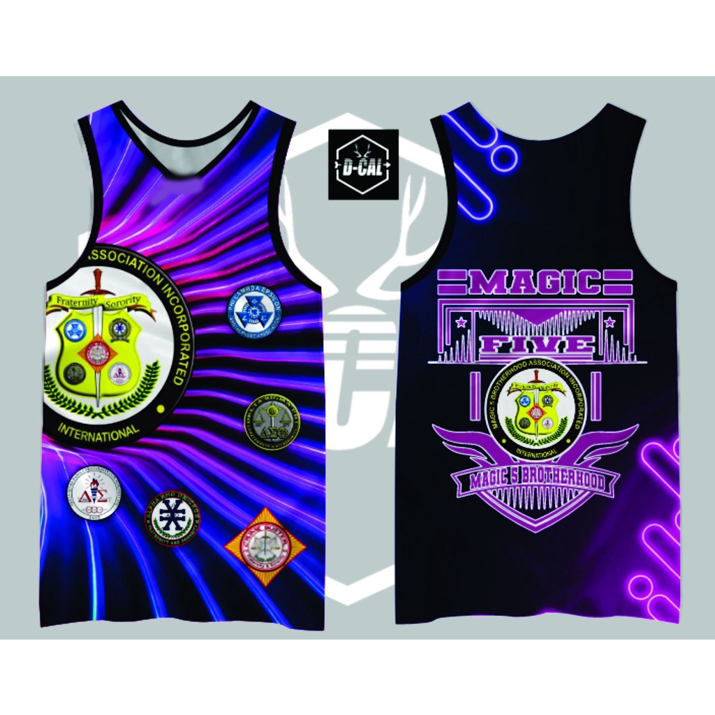 Full Sublimation, Full print, Unisex Sando, MAGIC FIVE VIOLET | Shopee ...