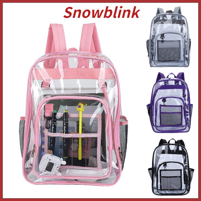 Transparent Small School Bag PVC Backpack Travel School Backpack