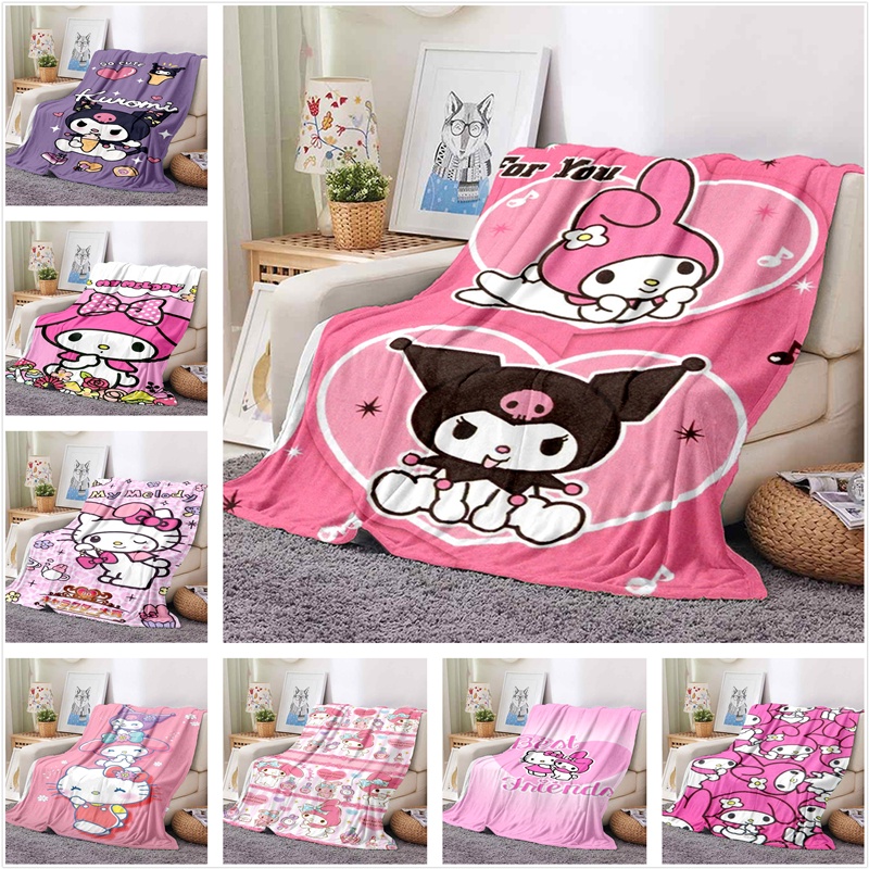 Melody Kuromi Magic Cute Cartoon Animation Blanket Sofa Office Nap Air 