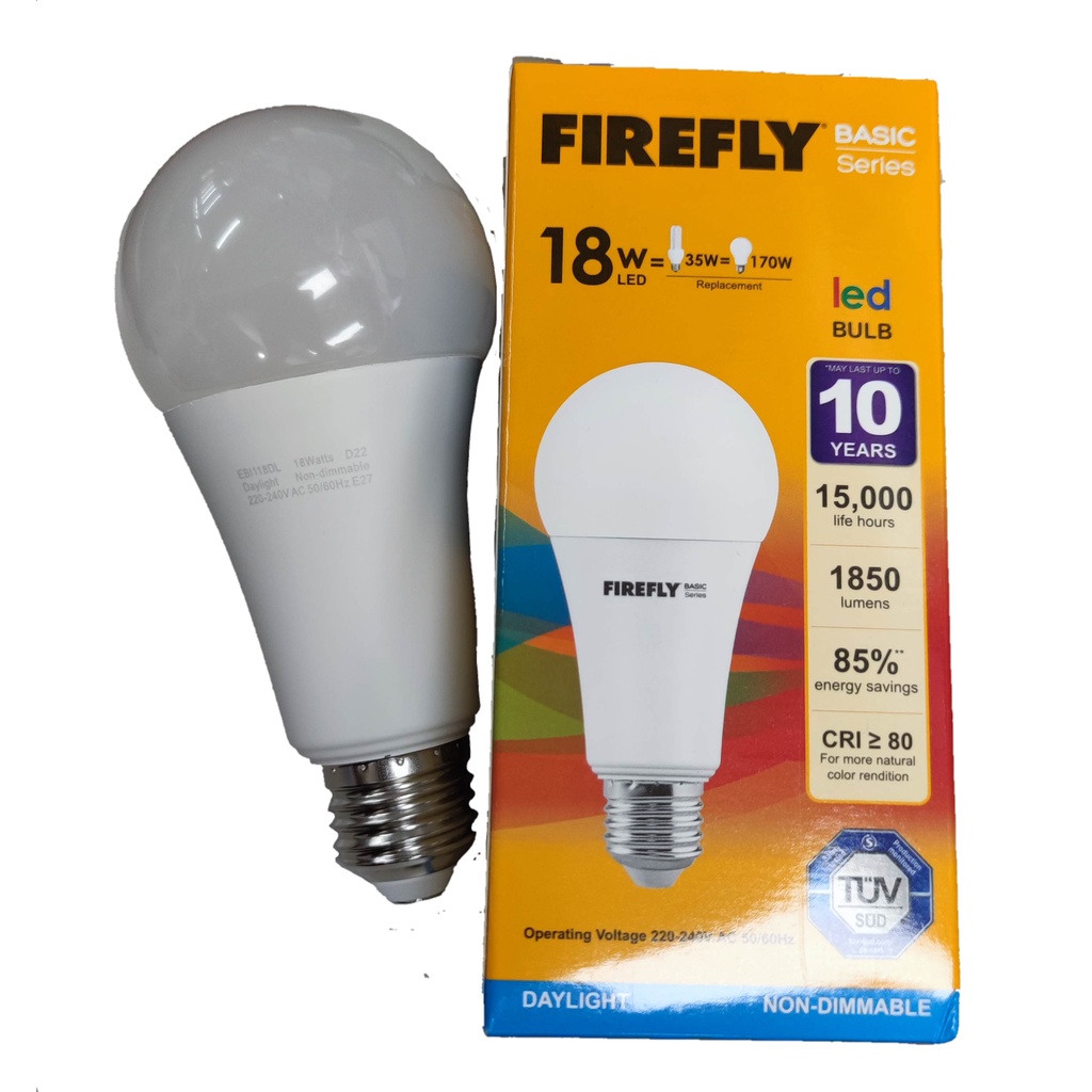 Firefly 18W LED Bulb E27 220V Daylight - EBI118DL | Shopee Philippines