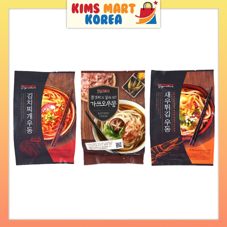 Homeplus Korean Instant Katsuo Udon, Kimchi Stew Udon, Tempura Udon 414