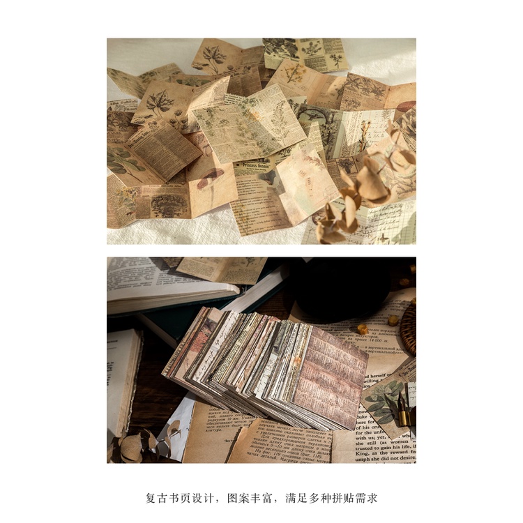 Midoo 40pcs/lot A Brief History of Books Vintage Letter Newspaper ...