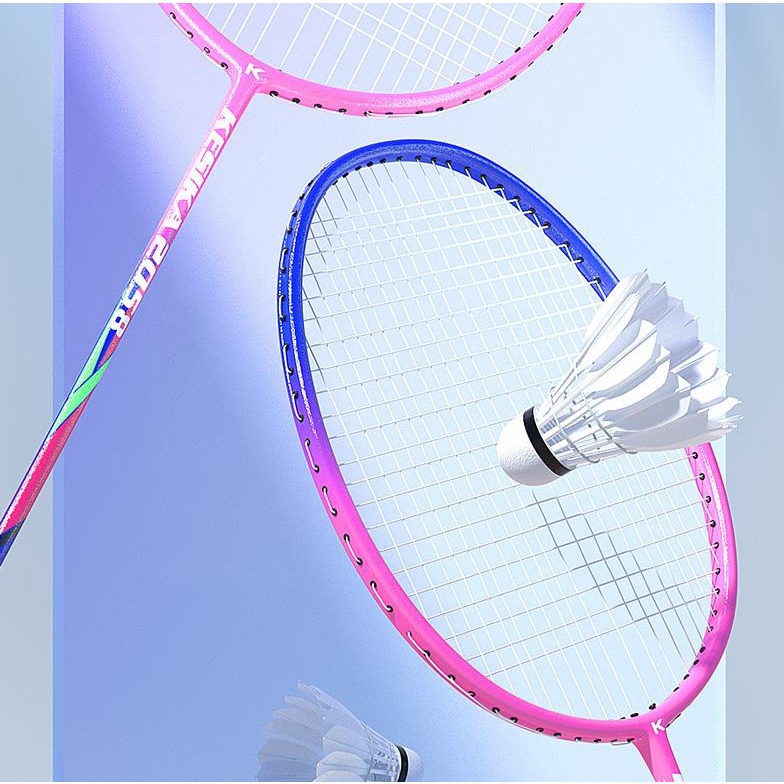 [Free Gift]G4 Unbreakable Lightweight Badminton Racket Couple Alloy ...