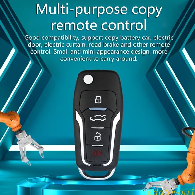 AADT Remote Control Duplicator Cloning Code Car Key 433Mhz 4CH Wireless
