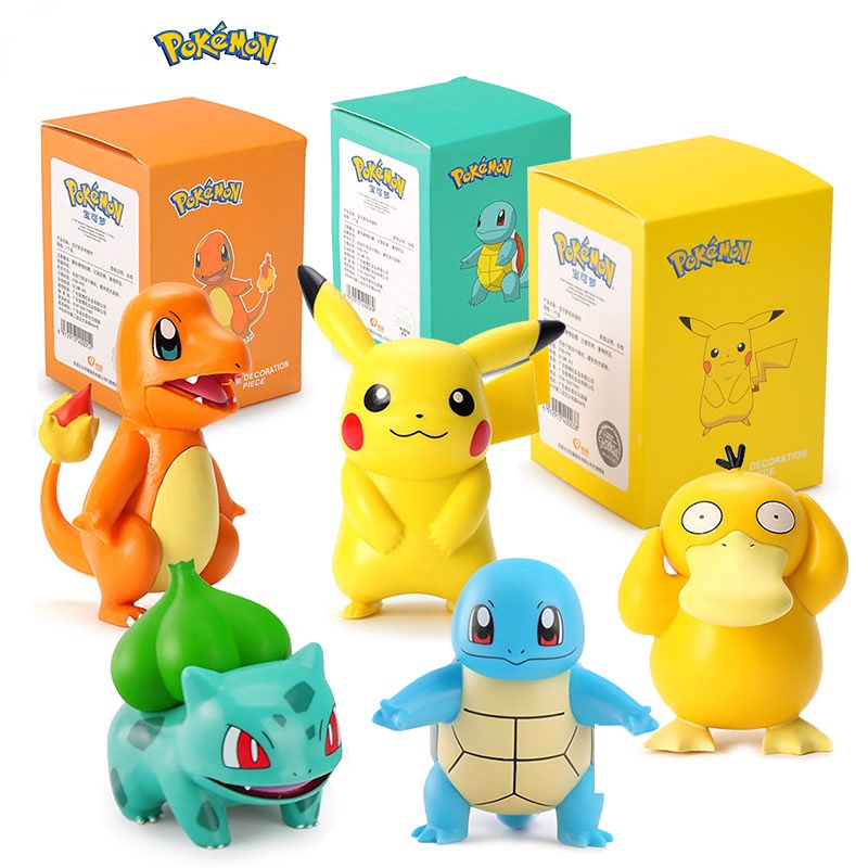 Pokemon Series Decoration Trend Blind Box Pokemon Car Pikachu Model ...