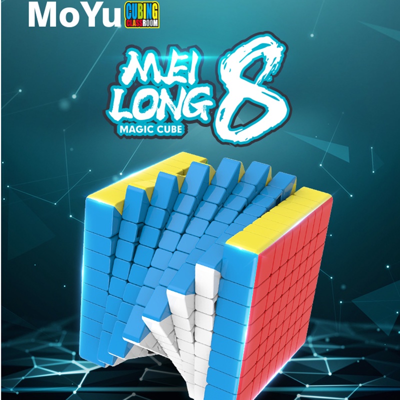 Moyu 8x8 Mfjs Meilong 8x8 Magic Speed Cube Stickerless Professional Fidget Toys Meilong 8 8x8