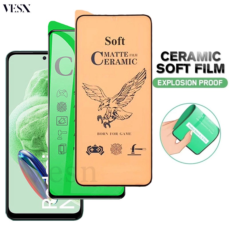 Matte Clear Ceramic Glass Screen Protector Film For Redmi Note 14 13 12 ...
