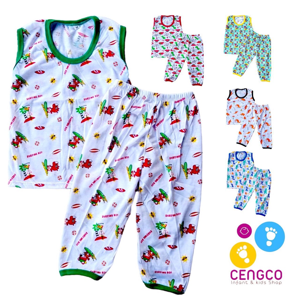 3 Pairs Terno Pajama for Baby Boy Newborn to Toddler Pure Cotton