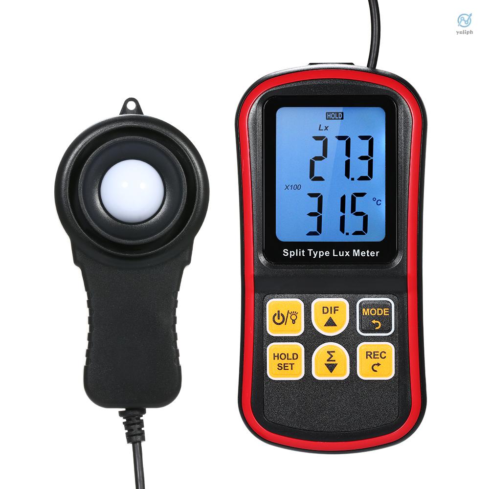 Yali Digital Lux Meter BT Photometer Luxmeter Split Type LCD Handheld