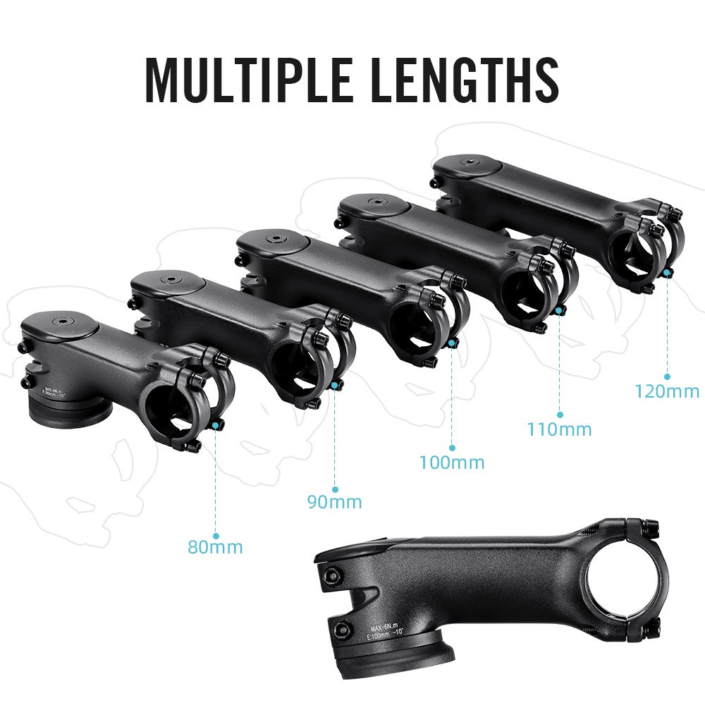 Ready Stock! RYET Road Bike Stem with Aero Spacers 3D Racing