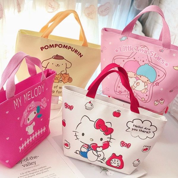 Sanrio Bags ins style high-looking Merlot cute lunch bag sanliou lunch ...