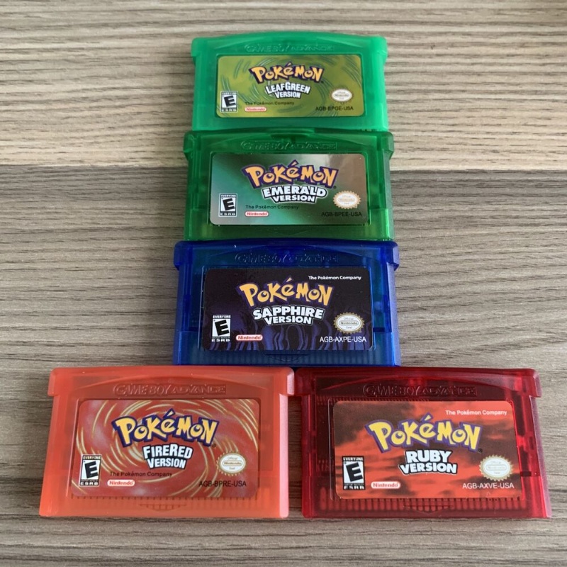 Pokemon Game Card Ruby/ Sapphire/ Emerald/ Fire Red/ Leaf Green for ...
