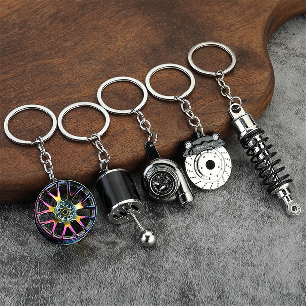 Creative Gear Head Keychain Speed Gearbox Keyring For Car Key Turbo Hub ...