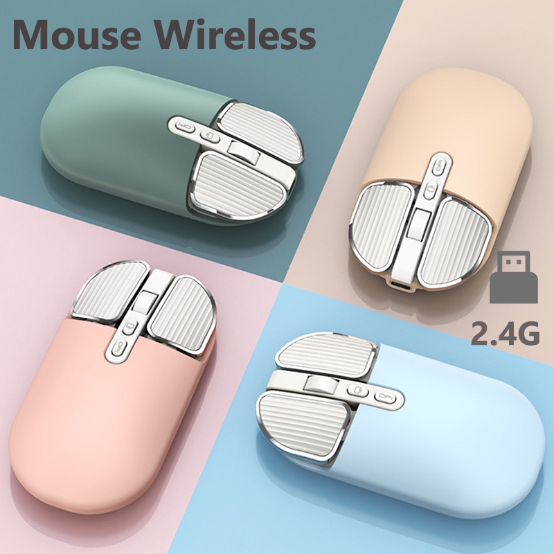 Mouse Wireless Receiver 2.4G Optical USB Bluetooth Silent Mouse Mute ...