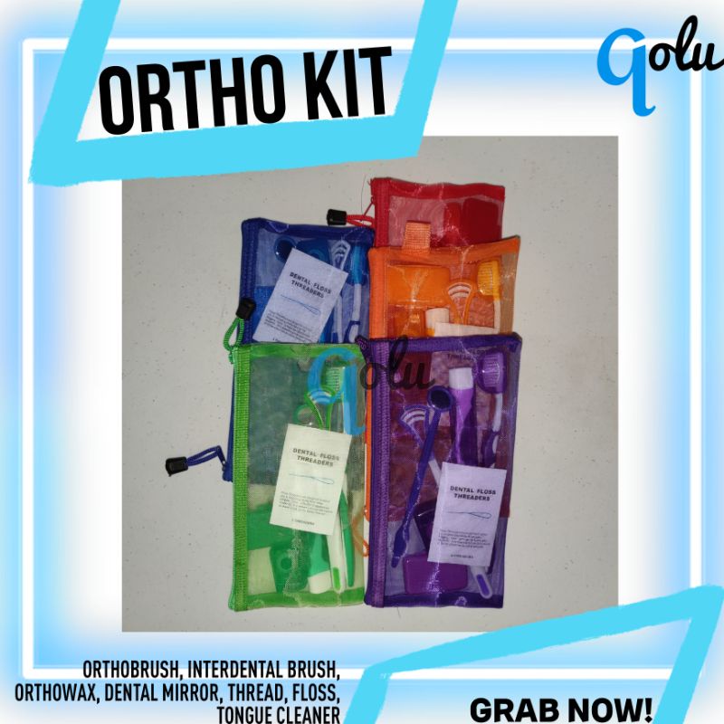 Ortho kit orthodontic toothbrush travel toothbrush ortho wax tongue