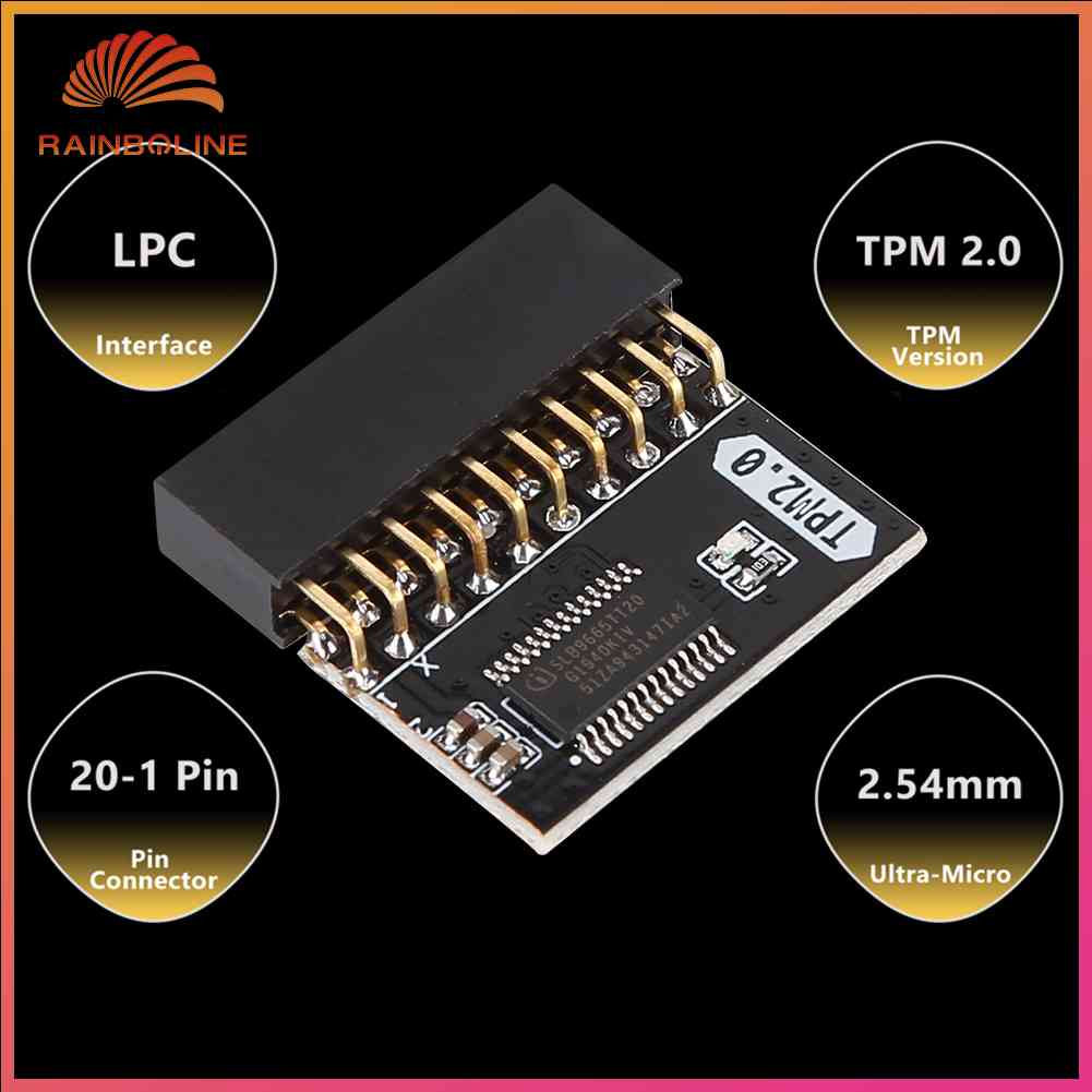 Rain Tpm 20 Encryption Security Module 20 Pin Tpm Remote Card 4 Gb For 9962