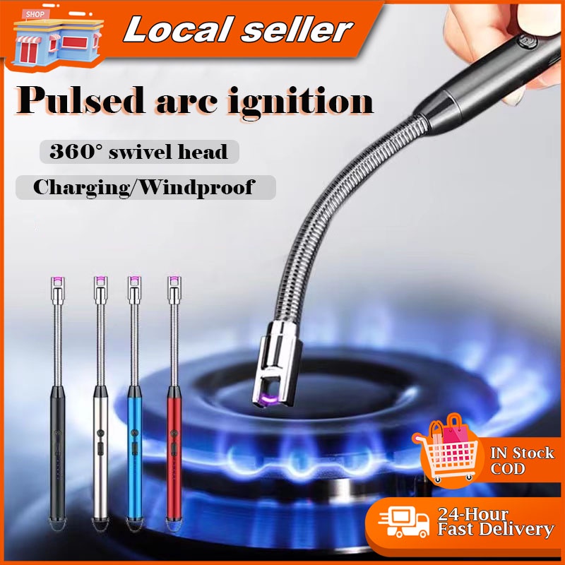 Candle Lighter Rechargeable Electric Arc Lighter Windproof Flameless