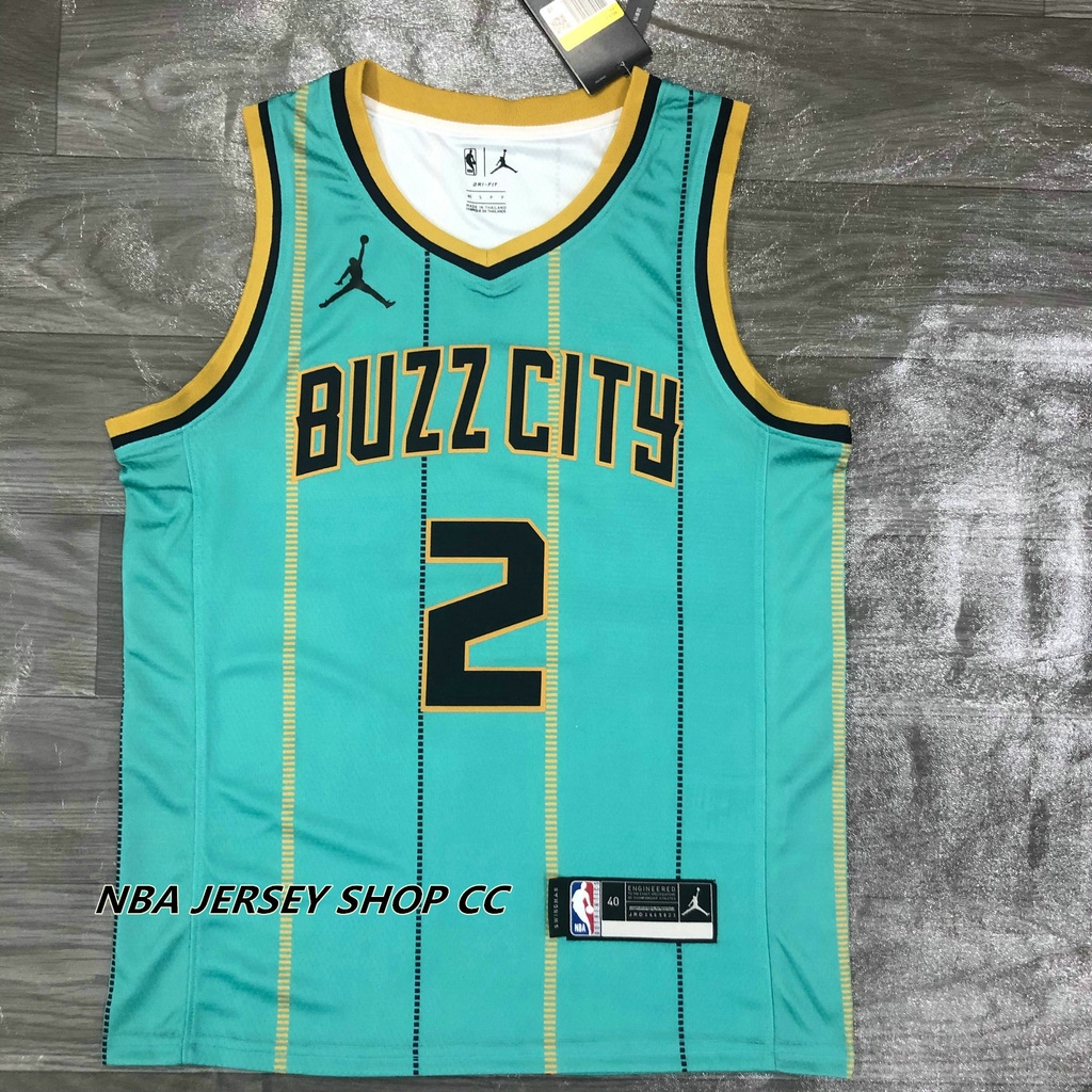 BUZZ CITY CHARLOTTLE HORNETS LAMELO BALL 2021 CITY EDITION FULL SUBLIMATED  JERSEY