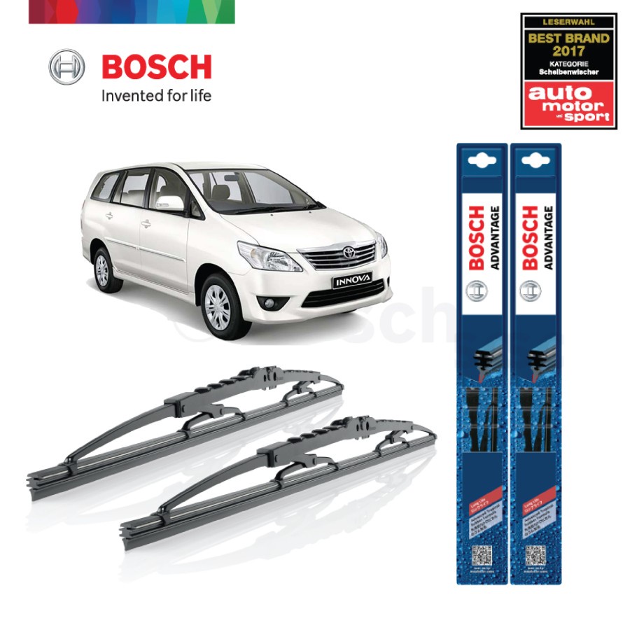 Pair of Bosch Advantage Wipers for Toyota Innova | Shopee Philippines