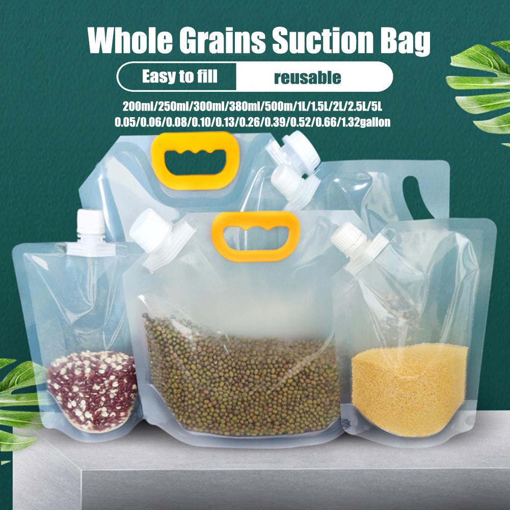 2.5L Grain Rice Sealed Storage Bag Portable Handle Design Thick ...