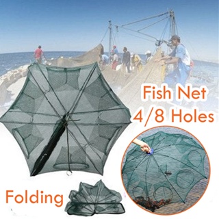 Folding Umbrella fish Net Shrimp Cage Crab Fish Trap Cast Fish Net