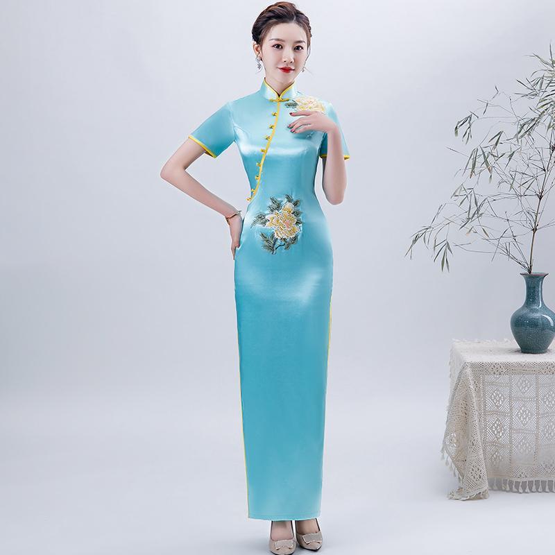 2C-V-24KF High-End Affordable Luxury Socialite Cheongsam Catwalk ...